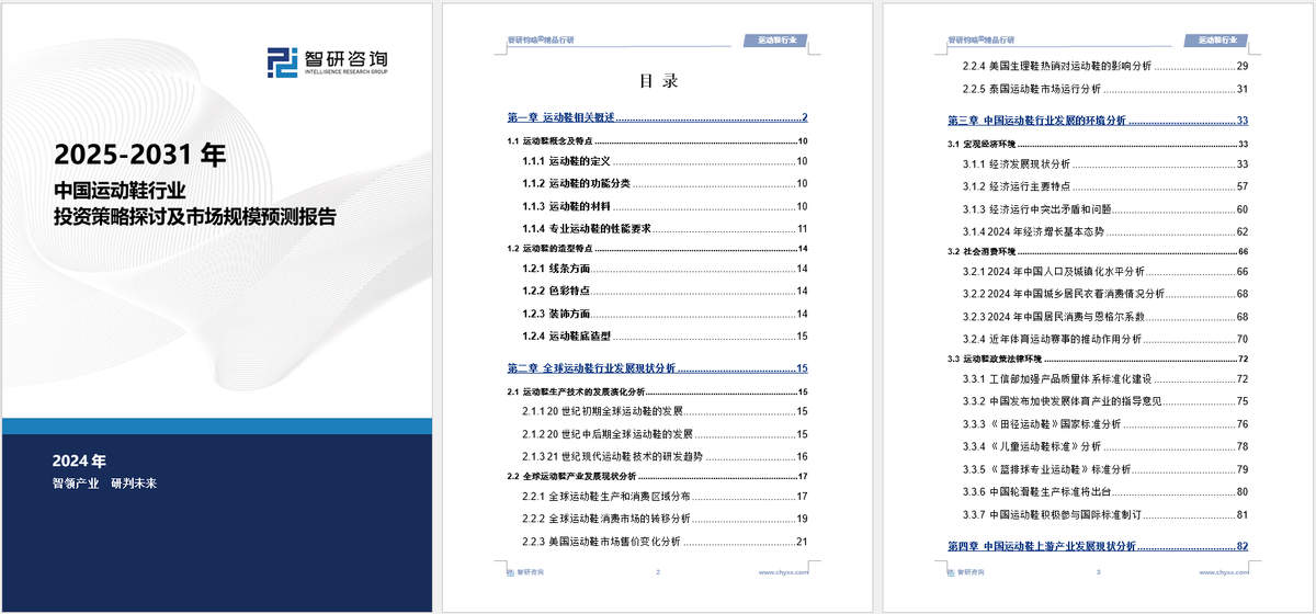 前景研究报告（2025-2031年）新利娱乐中国运动鞋行业发展现状及投资(图4)